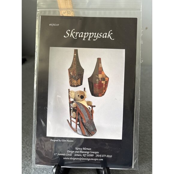 Skappysak Shoulder Bag Pattern Nancy Halvorsen Roomy Design 1996 - Picture 3 of 4